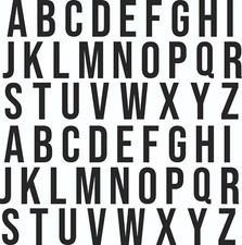LETTER Vinyl Decal A to Z