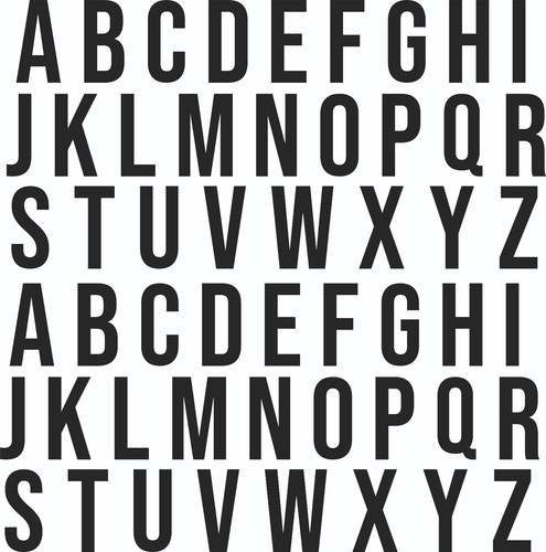 Letter vinyl decal z - vinyl, a
