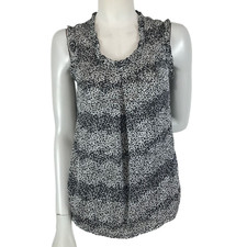 Basque Top Black Size 6 White