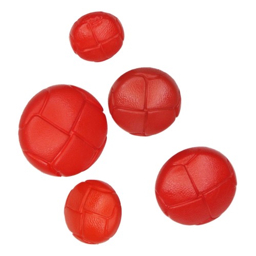 Football buttons red - 15mm, 18mm