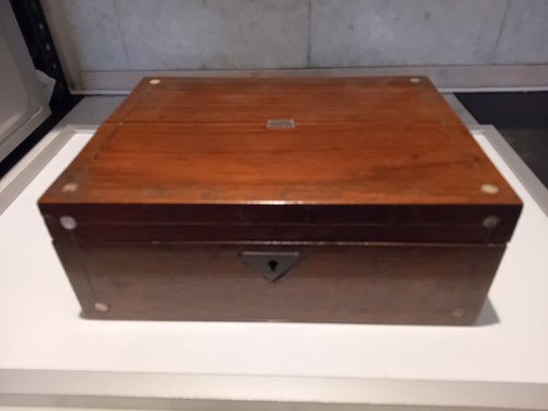 Antique wooden writing slope - wooden,