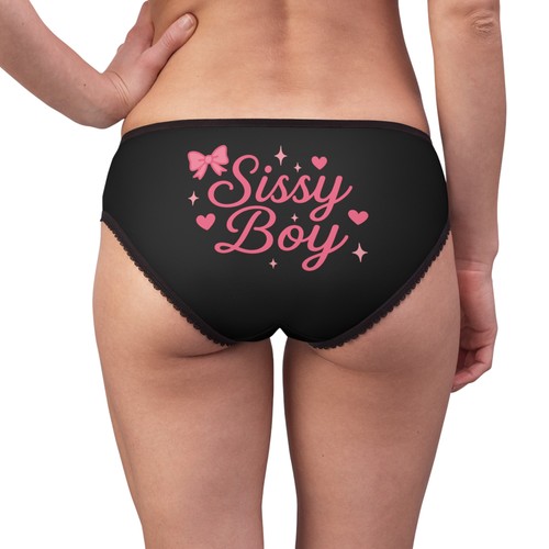 Sissy boy panty black cute - boy,