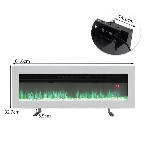 60inch led fireplace - led,