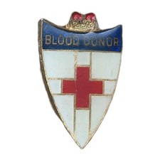 Vtg BLOOD DONOR Enamel Pin