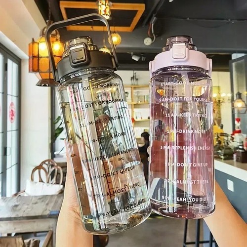 Sports water bottle 2000ml - water,