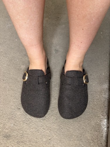 Primark brown slide clogs - brown, on