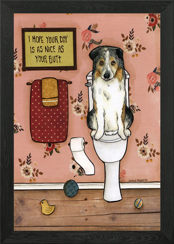 Nice butt framed wall art - wall,