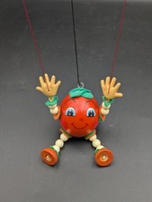 Vintage Wooden Jointed Puppet- Tomato -6inch 