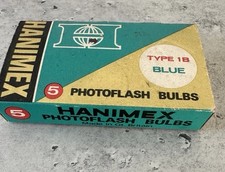 Vintage Hanimex Photoflash Bulbs, Type 1B Blue - Box Of 5