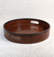 Highgrove Leather Round Drinks
