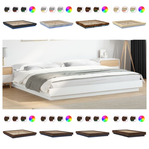 Bed frame with led lights - with,
