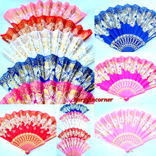 Hand Fan Sumner Portable Fan Summer Hand Held Deco Spanish Oriental Glitter Fan