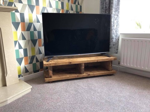 Chunky rustic stand unit - tv,
