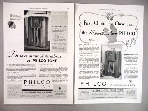Philco radio print - 16-x,