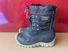 Kodak Black Quilted Drawstring Closure Youth Waterproof/Snow Boot Size 33 A19
