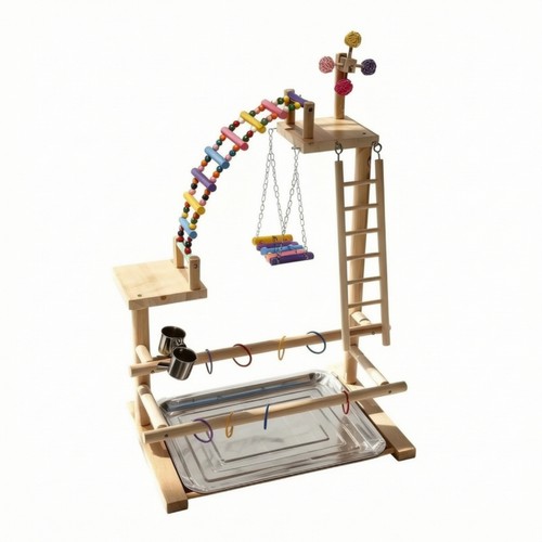 Bird play stand with - bird,
