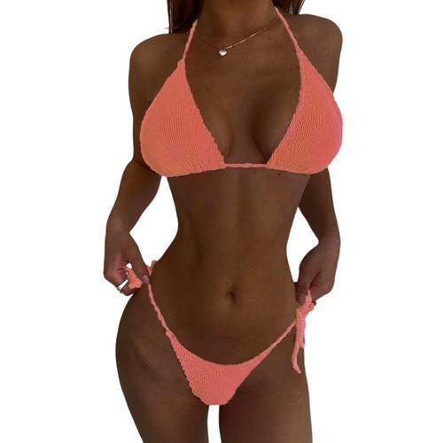 Womens pleated halter - womens, bikini