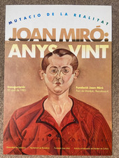JOAN MIRO 1983 ORIGINAL POSTER PRINT VINTAGE ARTWORK ANYS VINT PORTRAIT ART