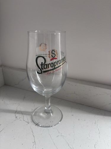 Staropramen pint glass - staropramen,