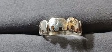 6mm band ring with Elephant