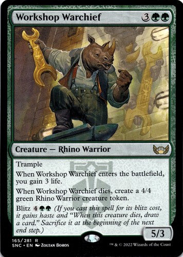 Mtg workshop warchief non - mtg,