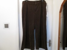 CIDER BROWN CORDUROY WIDE LEG TROUSERS SIZE 3XL