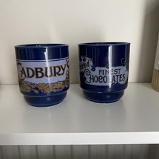 Vintage Kiln Craft Cadbury's Mugs Cups 70's Hot Chocolate