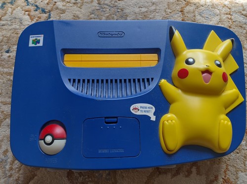 N64 pikachu console bundle - n64,