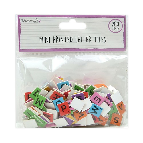 Brights printed letter tiles - brights,