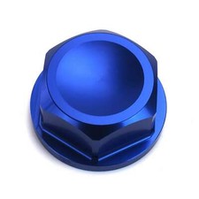 CNC Aluminum Steering Stem Nut M28 blue