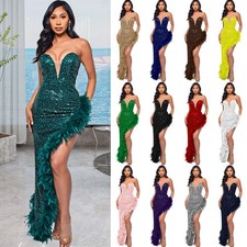 Lady Sequin Glitter Boob Tube