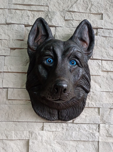 Large black stone - black, german