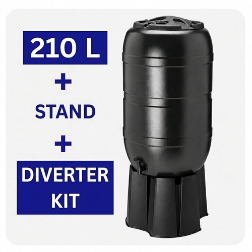210l rain water butt - water, barrel