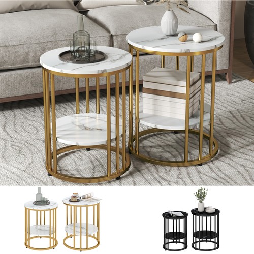 Marble effect coffee table - marble-effect,