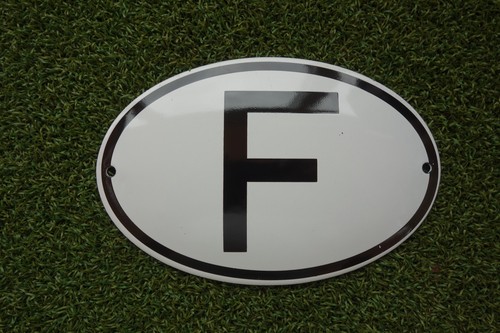 Enamel metal oval car - enamel,