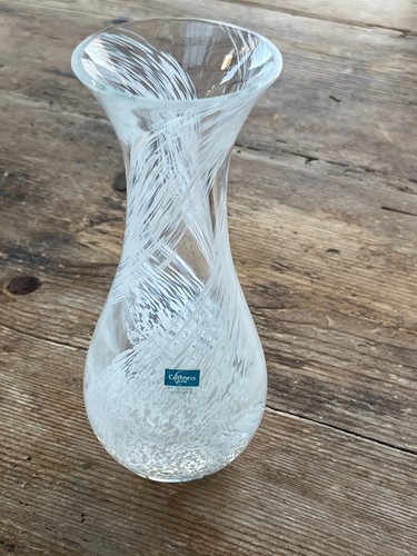 Caithness glass white swirl - glass,