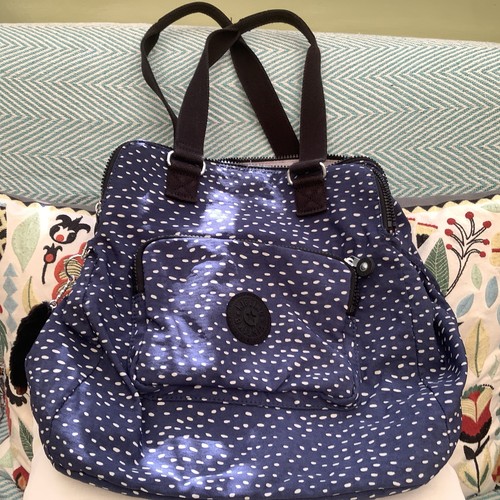 Kipling navy bag spot - spot,