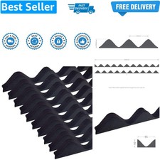 10 x Black Corrugated Sheet