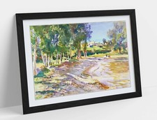 JOHN SINGER SARGENT, SAN VIGILIO LAKE GARDA -DEEP FRAMED ART PICTURE PAPER PRINT