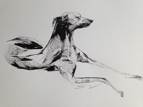 Original signed ink sketch - signed, of