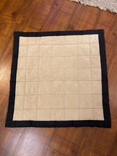 DORMA LARGE CUSHION COVER CREAM WITH BLACK EDGE