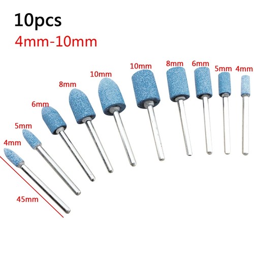 10pcs blue corundum mounted - blue,