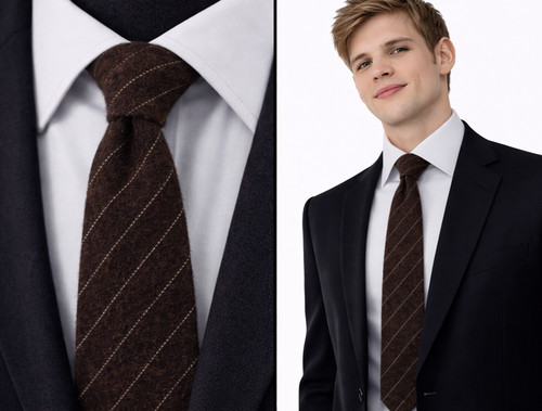 Wool men tie pin - wool,