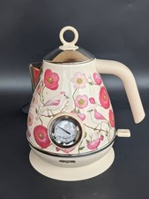 1.7L Retro Electric Kettle 304 Stainless Steel Teapot With Temperature Display**