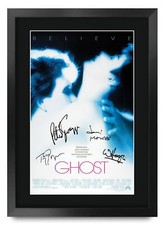 Ghost Movie A3 Framed Signed Poster Autograph for Patrick Swayze Demi Moore Fans