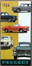 PEUGEOT 403 & 404 RANGE Sales Leaflet For 1964  NORWEGIAN/DANISH TEXT