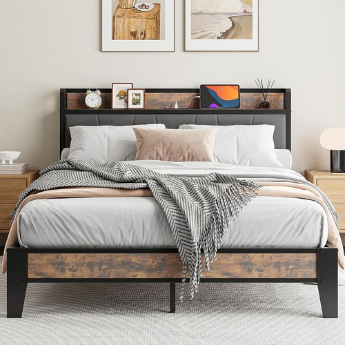 Double bed frame charging - bed,