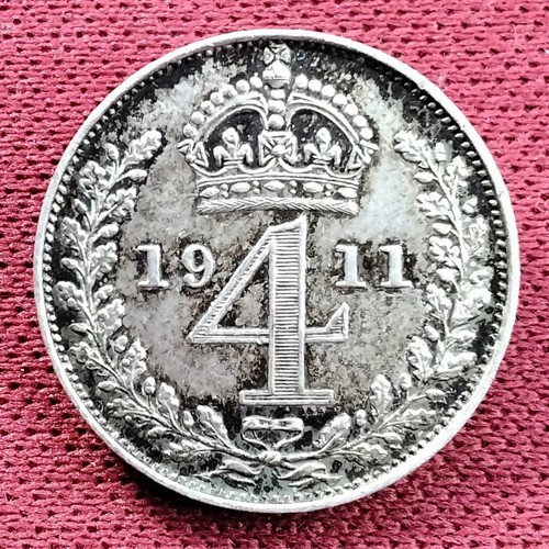 1911 maundy four pence - maundy,