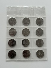 London Olympic 2012 12x50p coins Circulated Condition  But  Quite Clean