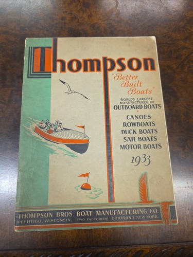 1933 thompson outboard boat - thompson,